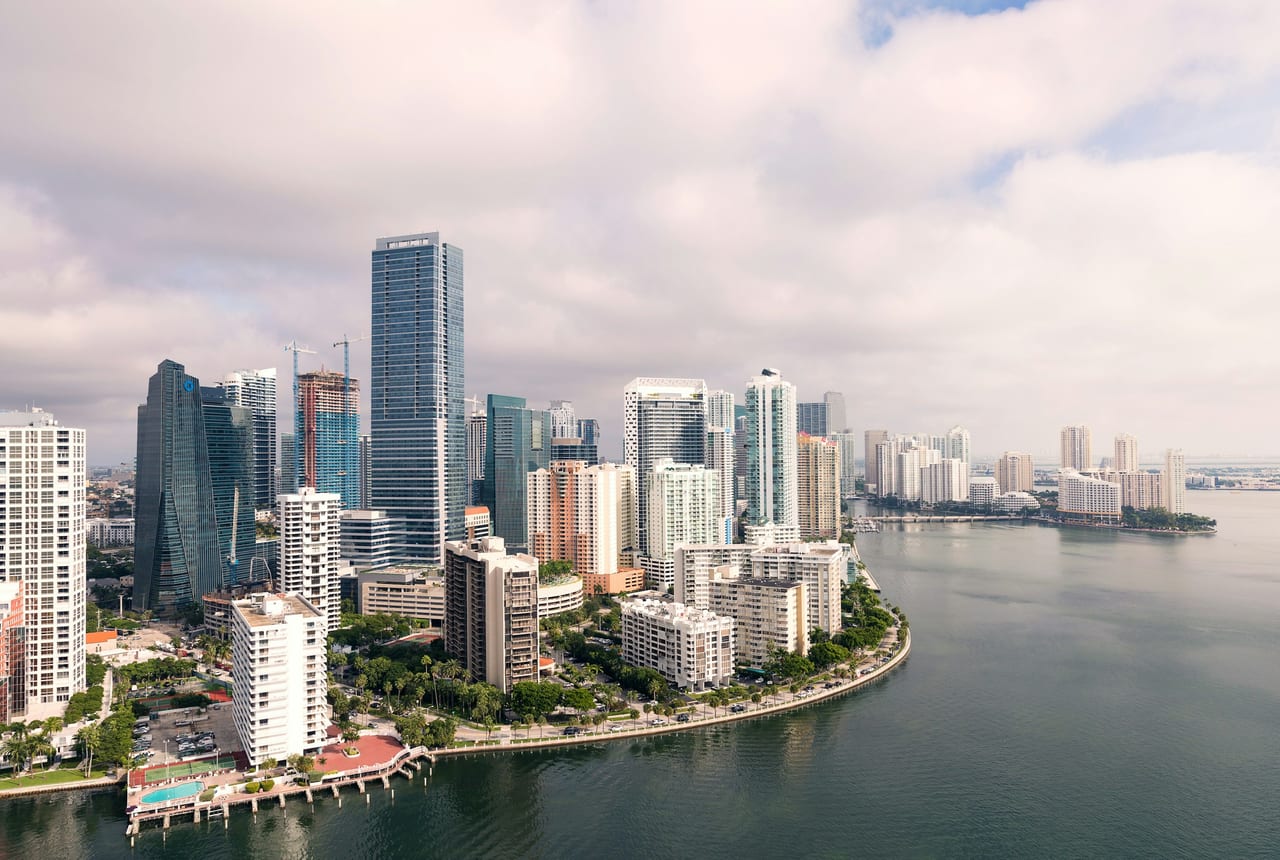 Real photograph of Miami by Ryan Parker, 2017. City context, not a property listing.